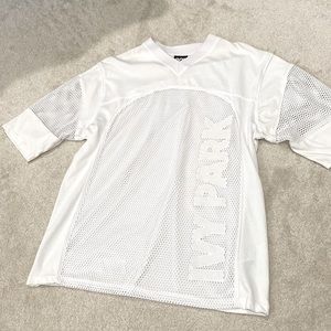 Ivy Park White Shirt with Mesh Detail S